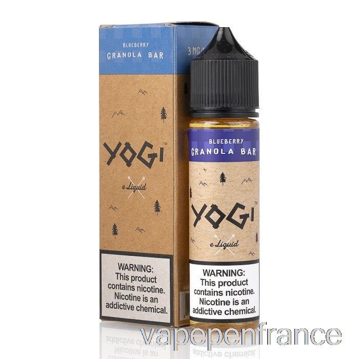 Barre Granola Myrtille - E-liquide Yogi - 60ml 3mg Stylo Vape